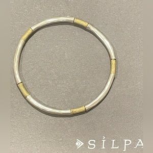 Silpada Sterling Silver and Brass Bracelet/B3385